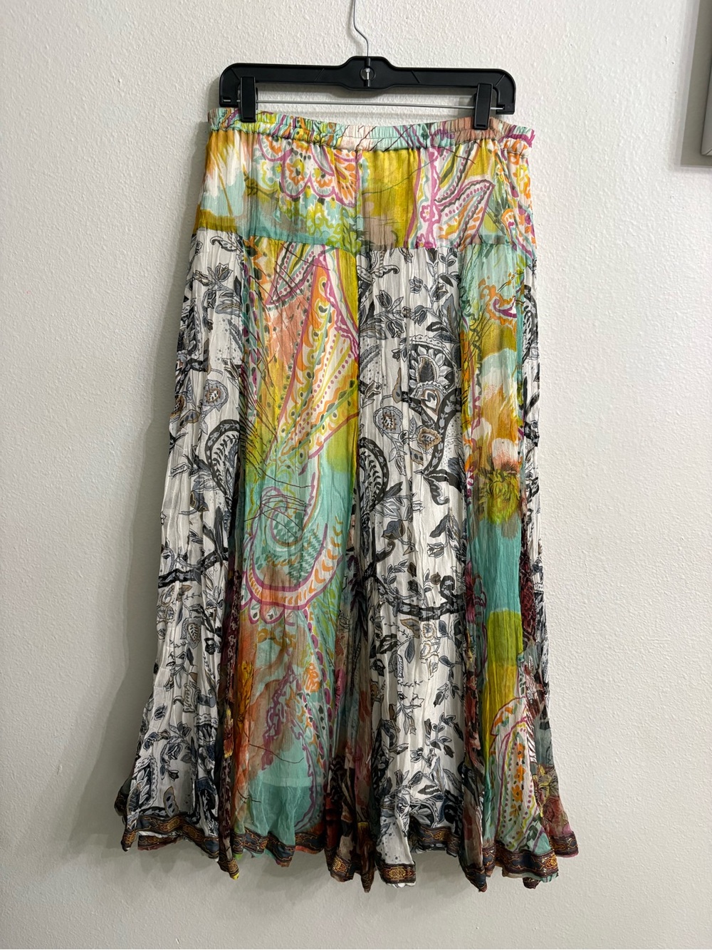 Anu By Natural Vintage Patchwork
Maxi Skirt L Scarf Flowy Boho - Picture 9 of 9